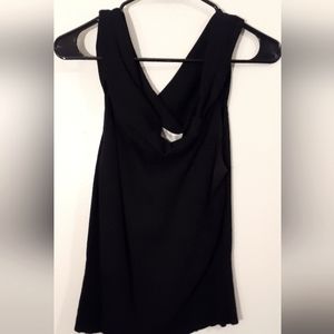 Loft black blouse sz large petite